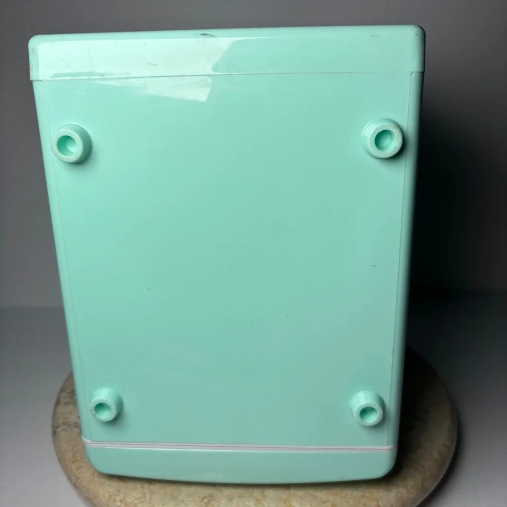 Nostalgia Retro 6-Can Personal Cooling and Heating Refrigerator Blue Mini Fridge